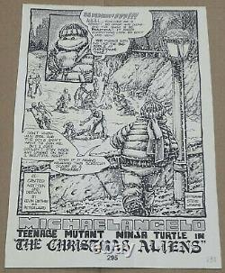 Mirage Michelangelo Micro #1 Original Inked Production Comic Book Art Page Tmnt