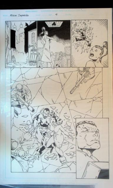 Mission Impossible 1 Original Comic Art Page 4 Marvel Comics Marat Mychaels