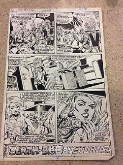 Ms. Marvel #21 p. 31 Last Page 1978 artist Dave Cockrum & Al Milgrom Original Art