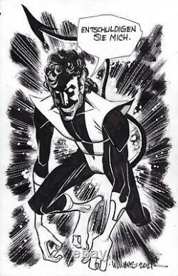 NIGHTCRAWLER Marvel X-Men ORIGINAL Comic Art David WILLIAMS