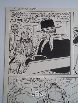 NR 1960 Stan Lee Jack Kirby Twice Up Kid Colt Outlaw #93 Original Art Western