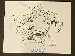 NYCC 2017 Spider-Man vs Hobgoblin 11x14 Original Art Commission by Bob McLeod