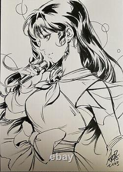 NYCC 2023 Stanley Artgerm Lau Original Art Sketch Lynn Minmei Robotech Macross