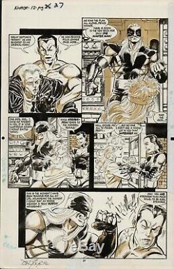 Namor Sub-mariner #12 Page 27 John Byrne Original Comic Art Invaders Story 1991