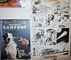 Neal Adams DEADMAN ORIGINAL ART National Lampoon 1972 Pencil & Ink NICE PAGE B/W