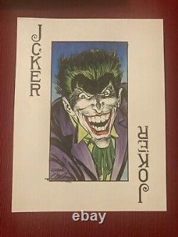 Neal Adams Original Full Color Artwork Joker Batman 251 RIP LEGEND
