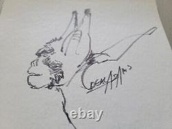 Neal Adams Signed MAN-BAT Original Art Sketch Drawing 1970s RARE Marvel DC Comic