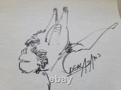 Neal Adams Signed MAN-BAT Original Art Sketch Drawing 1970s RARE Marvel DC Comic