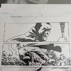 Negan TWD Original comic Art The Walking Dead #114 p. 5, SIGNED Charlie Adlard