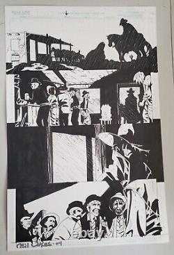 Neil Volkes Wicked West comic ORIGINAL ART 11x 17 interior page