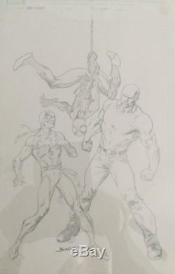 New Avengers, Original Comic Art, Marvel Comic, Mark Bagley, Cover
