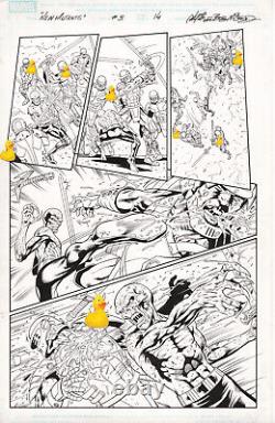 New Mutants Forever #3 p14 Red Skull, Cypher, Al Rio, Marvel Original Comic Art