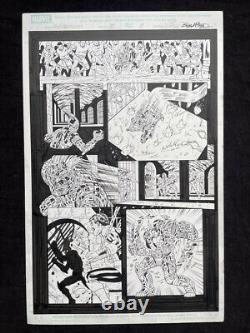 New Mutants Forever #5 p9, Original Comic Art Warlock, Sunspot by Al Rio, Marvel