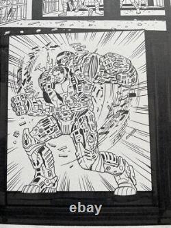 New Mutants Forever #5 p9, Original Comic Art Warlock, Sunspot by Al Rio, Marvel