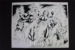 New Mutants Vol. 3 #7 Double Splash Page 7 & 8 (Original Art) Diogenes Neves 2010