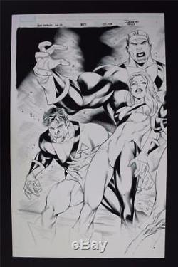 New Mutants Vol. 3 #7 Double Splash Page 7 & 8 (Original Art) Diogenes Neves 2010