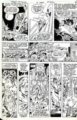 New Teen Titans #2 DC 1980 (Original Art) Pg 9 George Perez 1st Deathstroke