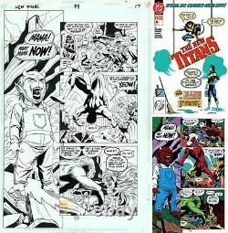 New Teen Titans #89 Original June Brigman Art Page Marv Wolfman Story Nightwing