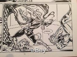 New Warriors Original Comic Art / Issue 4 Pg 3 / Bagley Signed / Marvel / Nova