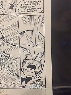 New Warriors Original Comic Art / Issue 9 Pg 8 / Bagley Signed / Marvel / Nova