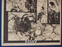 Nick Bradshaw X-Men Original 11 x 17 Comic Book Art Work Page Cyclops 2005