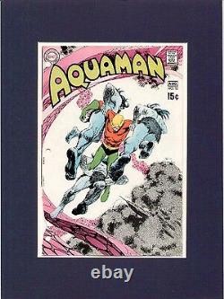 Nick Cardy 1970 Aquaman #52 Original Comic Cover Proof Production Art DC Comics