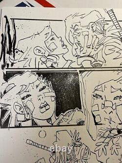 Ninjas and Robots #3 p. 1 Original Published Comic Art By Erik Klaus