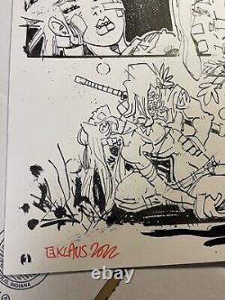 Ninjas and Robots #3 p. 1 Original Published Comic Art By Erik Klaus