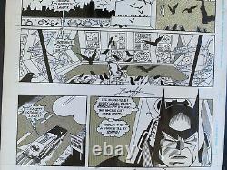 Norm Breyfogle Batman original art Signed