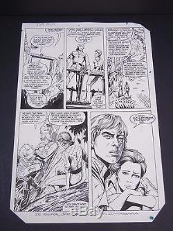 Original Art Oa Star Wars #92 Jan Duursema/tom Mandrake 1985 Page Luke/leia