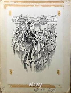 ORIGINAL ARTWORK by JACK DAVIS Meet Abraham Lincoln Signed Art with Book 1965