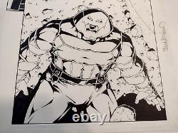 ORIGINAL COMIC ART 2/3 splash Juggernaut New Excalibur # 14 2007 X-Men