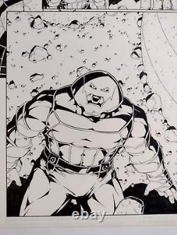 ORIGINAL COMIC ART 2/3 splash Juggernaut New Excalibur # 14 2007 X-Men