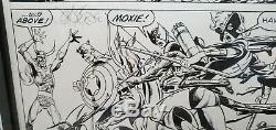 ORIGINAL COMIC ART The Avengers by JOHN BYRNE! SIGNED