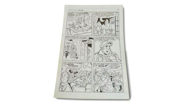 Original Comic Graphic Art Everything's Archie #148 P. 14 Dan Decarlo 1990