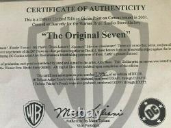 ORIGINAL SEVEN CANVAS Giclee #96-100 SIGNED Alex Ross w COA Justice League