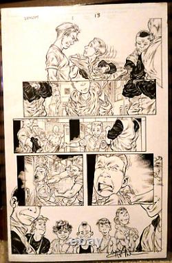 ORIGINAL VENOM #1 ART PAGE By Angel Medina 2003 Todd McFarlane comic spiderman