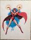 Original 1977 Ernie Chan Scarlet Witch Color Comic Art Sketch