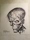 Original 1999 Bernie Wrightson The Creature Head Bust Comic Art Sketch