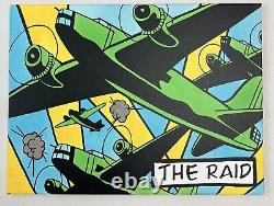 Original Air Force Pop Art Comic Book Style WW2 Bombing Raid Artwork 18x24 Original Air Force Pop Art Comic Book Style WW2 Bombing Raid Artwork 18x24
