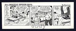 Original Amazing Spider-man Daily Comic Strip Art 1984 Fred Kida Art Free Ship