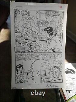 Original Archie Comic Art Full 6 Page Story Al Milgrom Al Bigley! +archie Comic