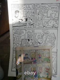 Original Archie Comic Art Full 6 Page Story Al Milgrom Al Bigley! +archie Comic