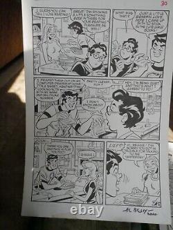 Original Archie Comic Art Full 6 Page Story Al Milgrom Al Bigley! +archie Comic