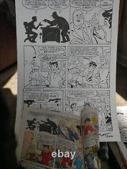 Original Archie Comic Art Full 6 Page Story Al Milgrom Al Bigley! +archie Comic