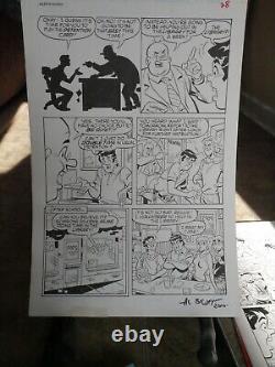 Original Archie Comic Art Full 6 Page Story Al Milgrom Al Bigley! +archie Comic