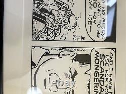 Original Art 1982 Dick Tracy Comic Strip Daily Rick Fletcher Chicago Tribune