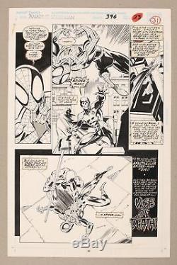 Original Art Amazing Spider-Man #396, Pg 31 by Mark Bagley and Larry Mahlstedt