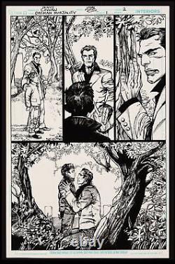 Original Art Batman Mortality #1 (2011) 7 Pages by Denys Cowan & John Floyd