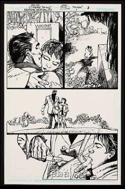 Original Art Batman Mortality #1 (2011) 7 Pages by Denys Cowan & John Floyd